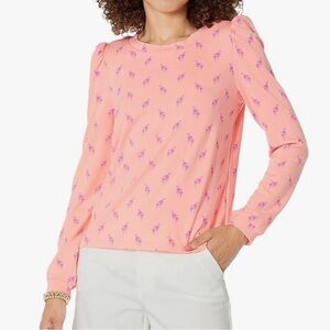 Lilly Pulitzer Pink Flamingo Women's Top